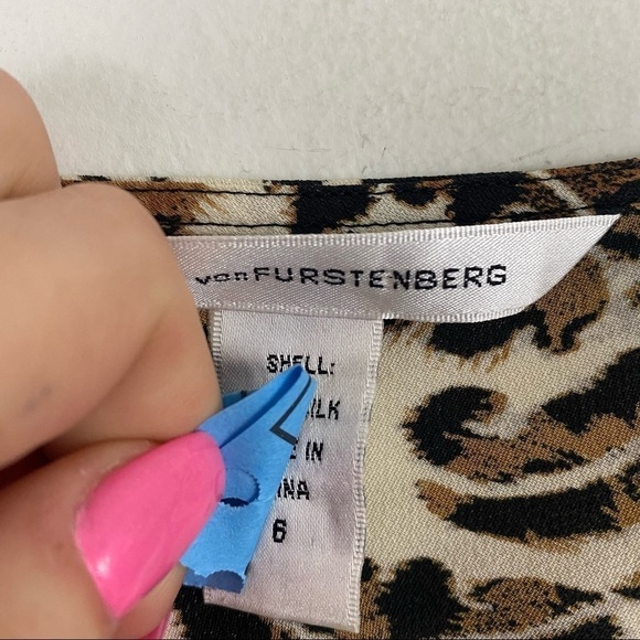 DIANE VON FURSTENBERG leopard silk dress - Picture 5 of 6